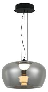 LED Lustr na lanku NADIA LED/20W/230V kouřová/černá