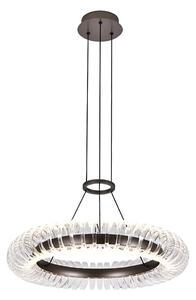 LED Lustr na lanku ALBA LED/39W/230V šedá/čirá