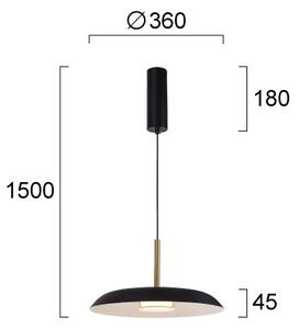 LED Lustr na lanku NUDO LED/11W/230V 3000/4000/6000K černá