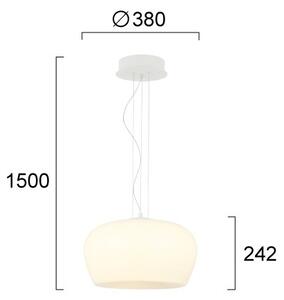 LED Lustr na lanku NADIA LED/20W/230V bílá