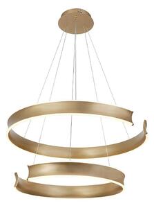 LED Lustr na lanku MARLEN LED/84W/230V zlatá