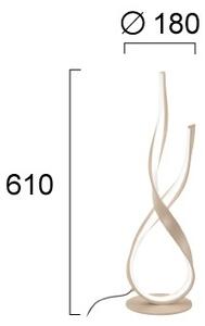 LED Stolní lampa RIBBON LED/21W/230V béžová