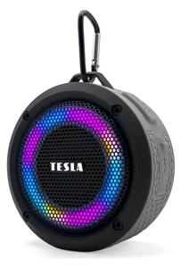 TESLA Electronics TESLA Electronics - LED RGB Bezdrátový reproduktor 5W/1200 mAh/3,7V IPX7 šedá TE0069