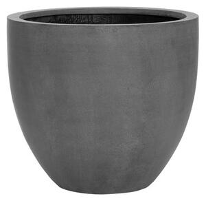 Pottery Pots Venkovní květináč kulatý Jesslyn S, Grey (barva šedá), kolekce Natural, kompozit Fiberstone, průměr 50 cm x v 44 cm, objem cca 63 l