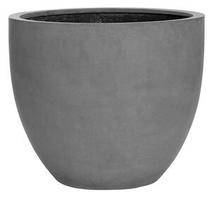 Pottery Pots Venkovní květináč kulatý Jesslyn L, Grey (barva šedá), kolekce Natural, kompozit Fiberstone, průměr 70 cm x v 61 cm, objem cca 172 l