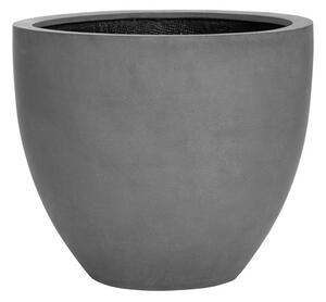 Pottery Pots Venkovní květináč kulatý Jesslyn M, Grey (barva šedá), kolekce Natural, kompozit Fiberstone, průměr 60 cm x v 52 cm, objem cca 107 l