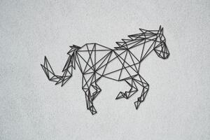 Běžící kůň Velikost: 30 cm, Barva pozadí: Bez pozadí, Barva obrysu: Černá