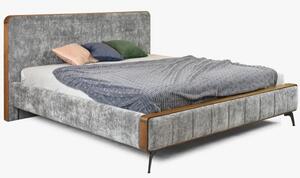 Látková manželská postel na nožičkách 180 x 200