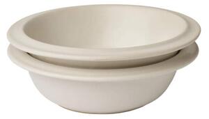 Bolia Miska Edge Bowl Ø16 cm 2ks, ecru stoneware