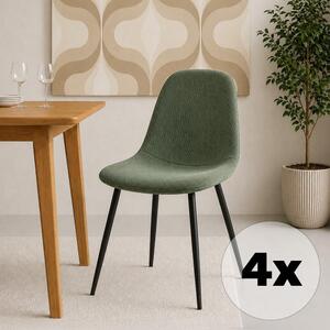 Set - 4 ks Jídelní židle AVENBERG RIVA zelená