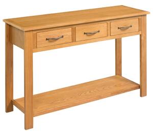 Konzolový stolek 110 x 35 x 75 cm masivní dubové dřevo