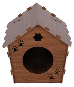 Dřevěný domeček pro kočky Habiba (ořech). 1083195