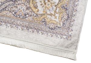 Makro Abra Kusový koberec pratelný VICTORIA 39963 Klasický pogumovaný krémový Rozměr: 80x150 cm