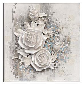 Wallart Bílé růže - obraz na zeď