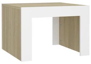 Konferenční stolek bílý dub sonoma 50 x 50 x 35 cm dřevotříska