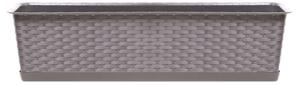 PROSPERPLAST Truhlík s miskou - RATOLLA CASE Rozměr: 48,9x17,3 cm, Barva: bílá