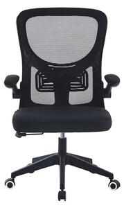 Ergonomická kancelářská židle s nastavitelnými loketními opěrkami, černá
