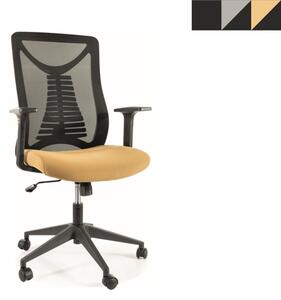 SIGNAL Kancelářská židle - Q-330, čalouněná, různé barvy na výběr Čalounění: černá/žlutá