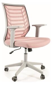SIGNAL Kancelářská židle - Q-320, čalouněná, různé barvy na výběr Čalounění: růžová