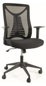 SIGNAL Kancelářská židle - Q-330, čalouněná, různé barvy na výběr Čalounění: černá
