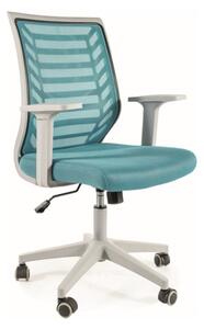 SIGNAL Kancelářská židle - Q-320, čalouněná, různé barvy na výběr Čalounění: modrá