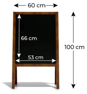 Allboards, reklamní áčko s křídovou tabulí 100x60 cm, PK75