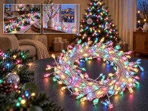 Vánoční LED nano řetěz, různobarevná, 2m, 200 LED