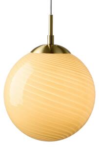 Závěsná svítidlo Halo Design, CANDY BALL, stmívatelné, Béžová, Obývací pokoj, Sklo, Design