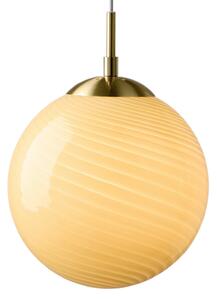 Závěsná svítidlo Halo Design, CANDY BALL, stmívatelné, Béžová, Obývací pokoj, Sklo, Design