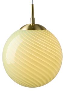 Závěsná svítidlo Halo Design, CANDY BALL, stmívatelné, Zelená, Obývací pokoj, Sklo, Design