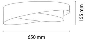 BRILAGI-LED Stropní svítidlo VELVET TWIST LED/24W/230V 4000K pr. 55 cm zel./bílá