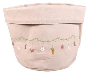 Bavlněný košík na pečivo Easter Joyful Beige