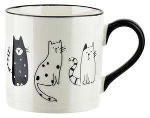 Affekdesign Porcelánový hrnek COTTELLO I. 370 ml bílý/černý