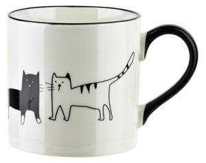 Affekdesign Porcelánový hrnek COTTELLO III. 370 ml bílý/černý