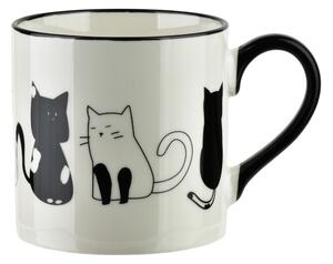Affekdesign Porcelánový hrnek COTTELLO II. 370 ml bílý/černý