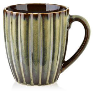 Affekdesign Porcelánový hrnek EVIE GREEN 360 ml zelený