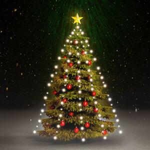 Světelná síť na vánoční stromek 180 studených bílých LED 180 cm