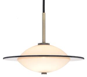 Závěsná svítidlo Halo Design, ORBIT, stmívatelné, Bronzová / starobylá mosaz, Obývací pokoj, Sklo, Design