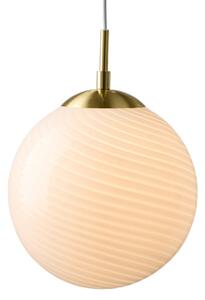 Závěsná svítidlo Halo Design, CANDY BALL, stmívatelné, Bílá, Obývací pokoj, Sklo, Design