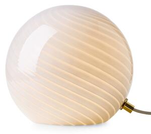 Stolní lampa Halo Design, CANDY, Bílá, Obývací pokoj, Sklo, Design