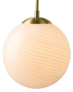 Závěsná svítidlo Halo Design, CANDY BALL, stmívatelné, Bílá, Obývací pokoj, Sklo, Design