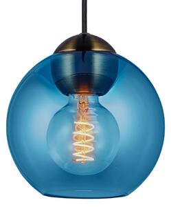 Závěsná svítidlo Halo Design, BUBBLES, stmívatelné, Modrá, Obývací pokoj, Sklo, Design