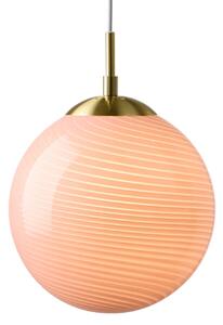 Závěsná svítidlo Halo Design, CANDY BALL, stmívatelné, Pudrová, Obývací pokoj, Sklo, Design