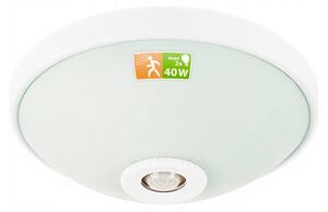 BERGE LED stropní svítidlo 2xE27 s pohybovým senzorem - sklo