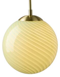 Závěsná svítidlo Halo Design, CANDY BALL, stmívatelné, Zelená, Obývací pokoj, Sklo, Design