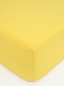 MK Lůžkoviny Jersey prostěradlo do postýlky Classic 70 x 140 cm – žlutá
