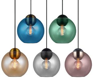 Závěsná svítidlo Halo Design, BUBBLES, stmívatelné, Zelená, Obývací pokoj, Sklo, Design