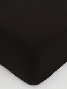MK Lůžkoviny Jersey prostěradlo Classic 90 × 200 cm - tmavě hnědá