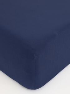 MK Lůžkoviny Jersey prostěradlo do postýlky Classic 60 x 120 cm – tmavě modrá