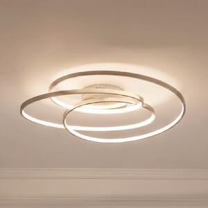 Stropní Lampa Lindby, Joline, stmívatelné, Metalická, Obývací pokoj, Kov, Moderní